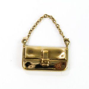 Fendi Bag Motif Charm Keyring (Gold) BF548975